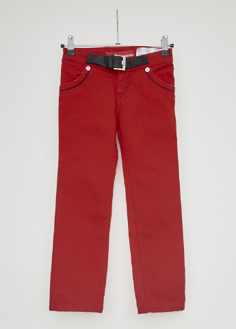 Красные демисезонные со средней талией джинсы Miss Sixty