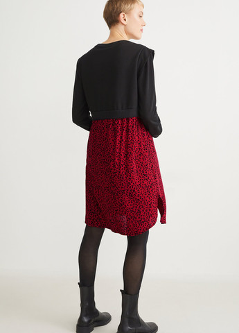 Комбінована кежуал сукня для вагітних C&A леопардовий