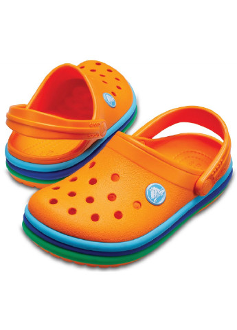 Оранжевые детские сабо Crocs