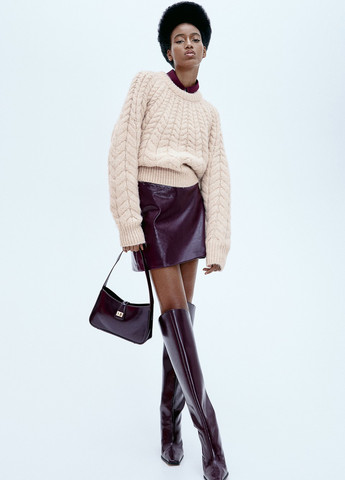 Светло-розовый зимний джемпер джемпер H&M