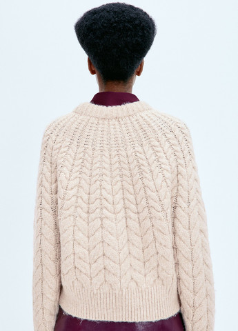 Светло-розовый зимний джемпер джемпер H&M