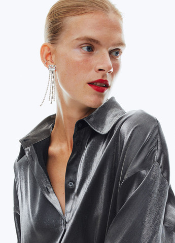 Срібна демісезонна блуза H&M