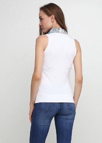 Белая женская футболка-поло Itaka с рисунком