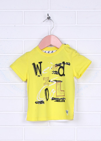 Жовта літня футболка з коротким рукавом Ronnie Kay