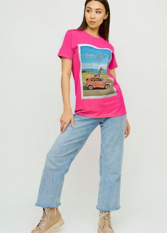 Футболка Boyfriend / air print / YAPPI - (237407576)