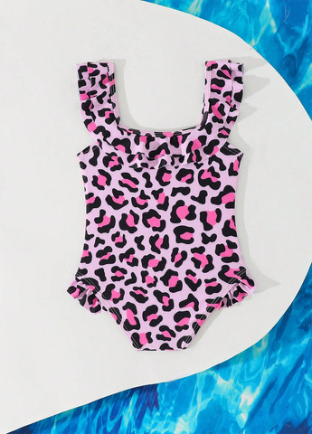 Рожевий літній купальник суцільний SHEIN