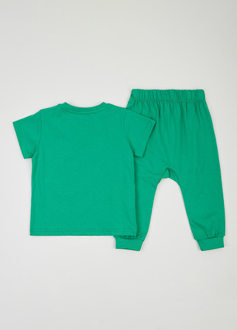 Бірюзовий літній комплект (футболка, штани) KRAKO