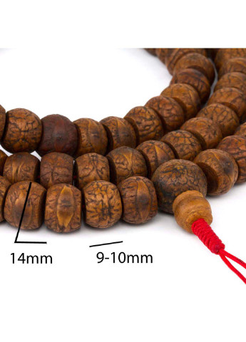 Четки "Боддхичитта" из семян дерева Зизифус Ziziphus Budhensis обточенные 14 мм HandiCraft (255611381)