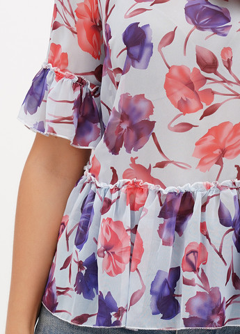 Светло-голубая блуза Sassofono Club