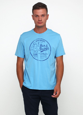 Голубая летняя футболка Time Out