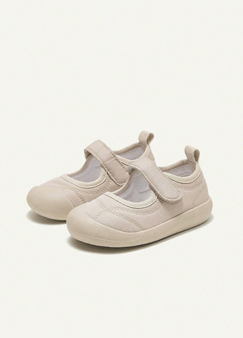 Светло-бежевые туфли на липучке SHEIN
