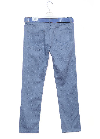 Голубые кэжуал демисезонные брюки прямые Terry