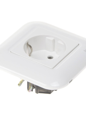 Розетка з заземленням TB-1RZ WHite Brille (253967227)