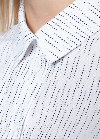 Белая кэжуал рубашка в горошек Arber