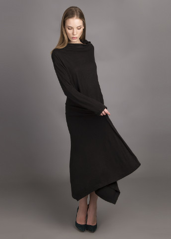 Черное кэжуал платье Andre Tan однотонное
