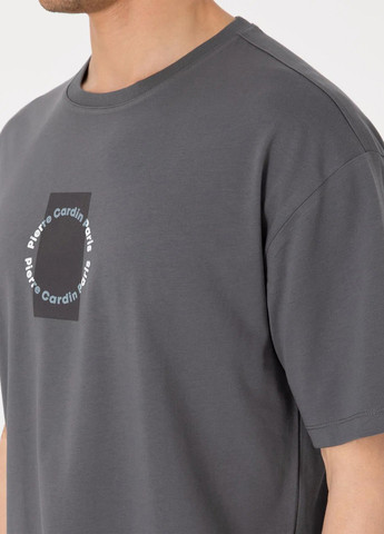 Графитовая футболка Pierre Cardin