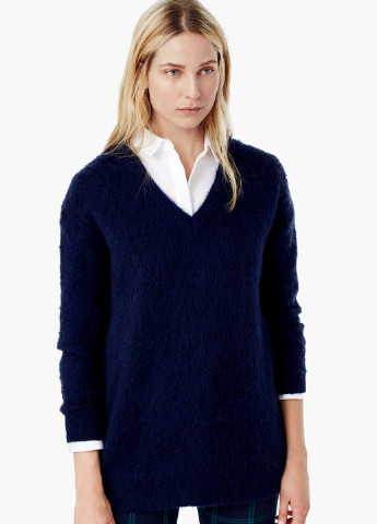 Синий демисезонный пуловер пуловер Mango