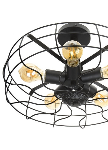 Люстра потолочная лофт Вентилятор BL-332C/5 E27 BK Brille (253887650)