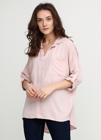 Светло-розовая демисезонная блуза New Collection