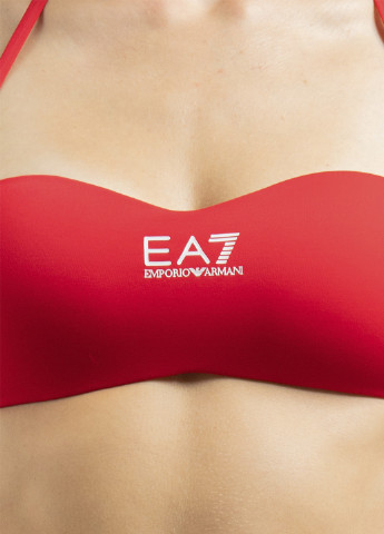 Червоний літній купальник EA7