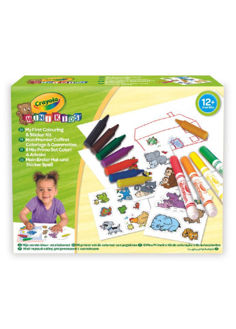Набір для творчості Mini Kids Мій перший набір для малювання зі стікерами (256287.106) Crayola (249597466)