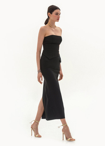 Черная кэжуал однотонная юбка BGL карандаш