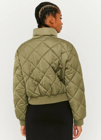 Оливковая (хаки) демисезонная куртка Tally Weijl Formal Jackets - WOVEN PADDED JACKET