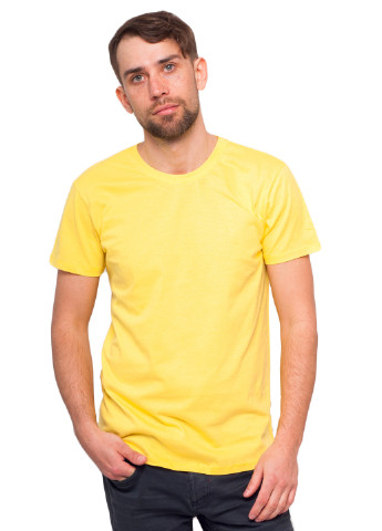 Желтая футболка мужская Наталюкс 11-1312