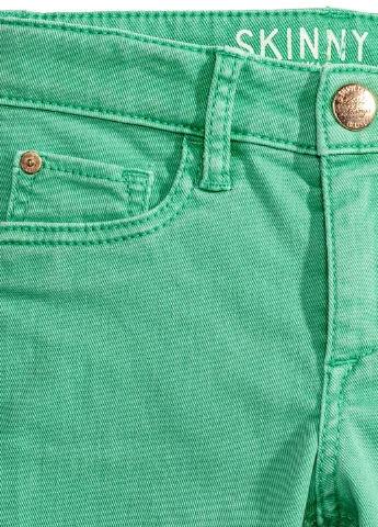 Зеленые летние прямые джинсы H&M