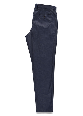 Серо-синие кэжуал демисезонные прямые брюки C&A