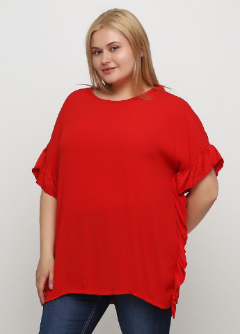 Красная летняя блуза Made in Italy