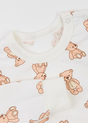 Молочная зимняя пижама (свитшот, брюки) Ляля