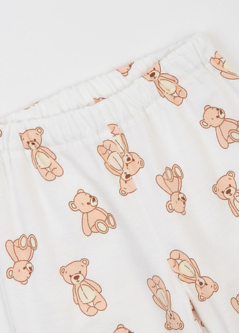 Молочная зимняя пижама (свитшот, брюки) Ляля