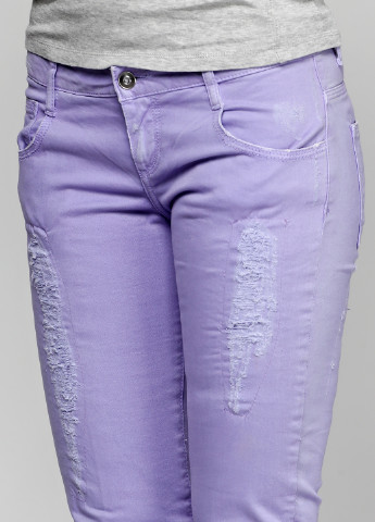 Сиреневые демисезонные джинсы Ribelle