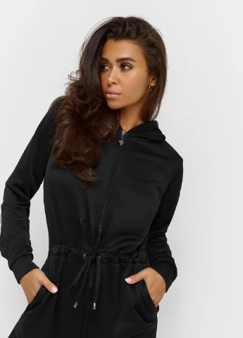 Комбінезон Bona Fide Jumpsuit комбінезон-брюки однотонний чорний спортивний поліестер
