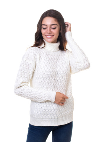 Молочний зимовий светр жіночий Bakhur