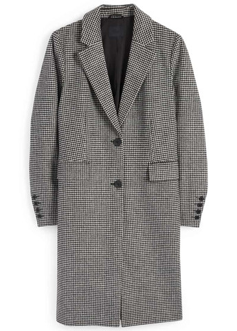 Чорно-білий демісезонне Пальто однобортне C&A