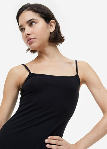 Чорна кежуал сукня сукня-майка H&M однотонна