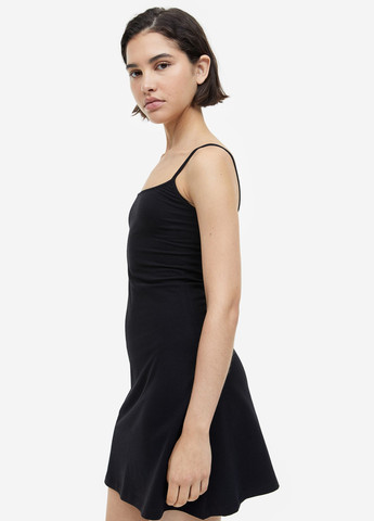 Чорна кежуал сукня сукня-майка H&M однотонна