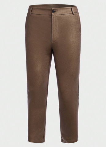 Коричневый демисезонный костюм (пиджак, брюки) брючный SHEIN