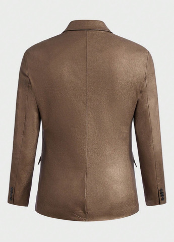 Коричневый демисезонный костюм (пиджак, брюки) брючный SHEIN