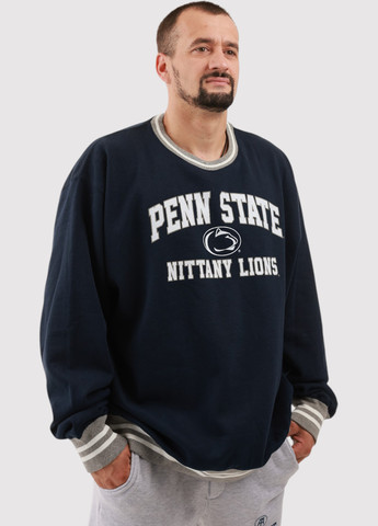 Темно-синий свитшот Blue 84 надпись без декора (361422177)