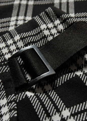 Черно-белая кэжуал в клетку юбка C&A на запах