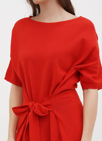 Червона кежуал сукня сукня светр Stefanel однотонна