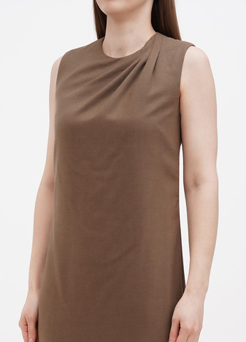 Темно-бежевое кэжуал платье Ralph Lauren однотонное