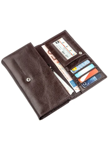 Женский кожаный кошелек-визитница 17х9 см st leather (229459027)