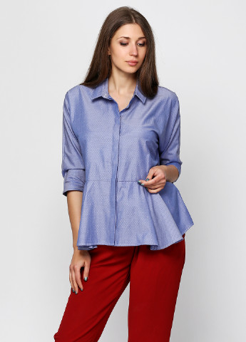 Голубая демисезонная блуза Cos