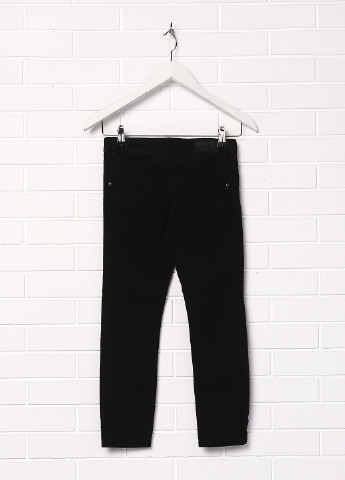 Черные демисезонные с высокой талией джинсы H&M