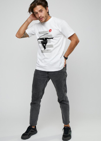Белая футболка чоловіча basic YAPPI