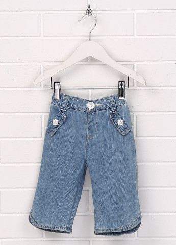 Голубые демисезонные прямые джинсы Zy Baby
